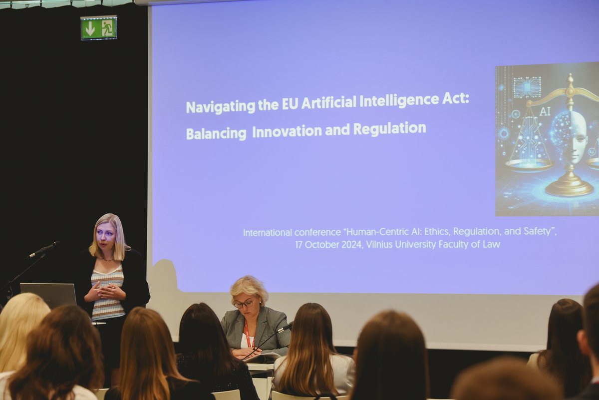 VU_lawfaculty's tweet photo. @VU_lawfaculty continues its' leadership in the development of interdisciplinary approach to the fields of law and AI - this week was held the international scientific conference “Human Centric AI: Ethics, Regulation, and Safety”.

Read more👉https://t.co/Yp1wtiGrGs

#AI #law https://t.co/3w58OTx0lu