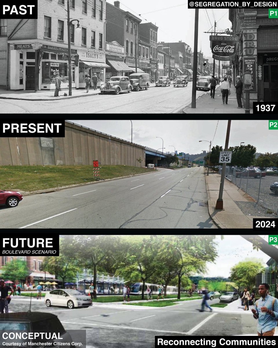 Construction of PA 65 divided the Manchester neighborhood of Pittsburgh in half, displacing thousands and razing the diverse community's main commercial corridor. Now, the Biden/Harris Administration has given the city &amp; <a href="/MCCPittsburgh/">Manchester Citizens Corporation (MCC)</a> a grant to create a plan for reconnection.