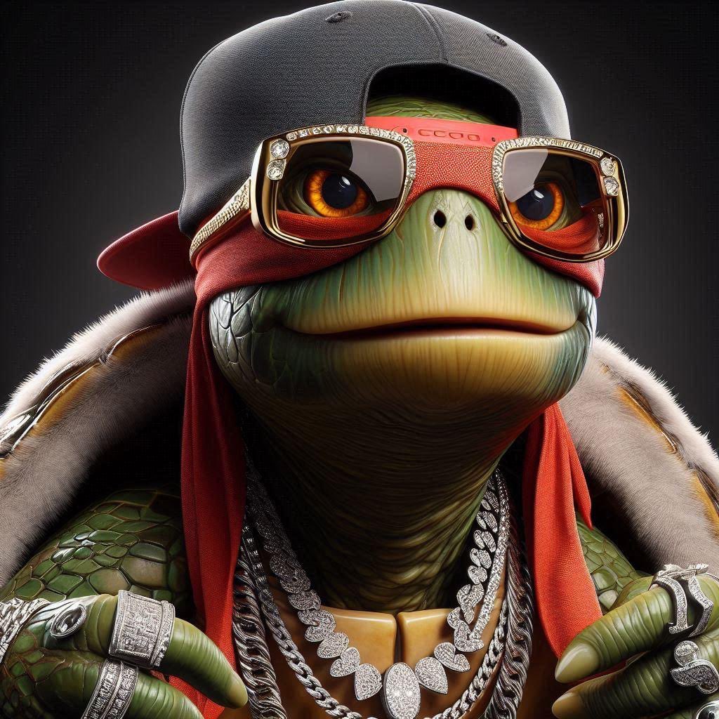 TurtleT38459's tweet photo. Meet the ultimate rap star of the digital realm! 🐢✨ This turtle’s got the bling, the swag, and the glow to steal the show. Ready to drop some beats and break the blockchain! 🚀💎 #NFT #NFTCommunity #DigitalArt #CryptoArt #NFTArt #NFTCollector #NFTDrop #NFTCollection #NFTArtist #NFTs #Blockchain #Crypto #CryptoCommunity #Art #DigitalCollectibles #NFTMarketplace #NFTProject #NFTLaunch #RapTurtle #UniqueNFT #NFTBling #NFTSwag #NFTGlow #NFTGang #NFTLife #NFTWorld #NFTCreators #NFTShowcase #NFTGallery #NFTCulture #NFTTrend