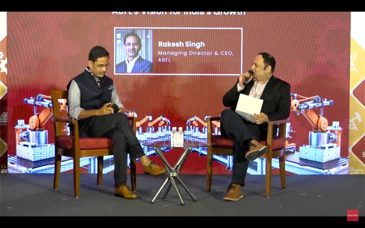 Rakesh Singh, Managing Director &amp; CEO, ABFL joins us for an exclusive fireside chat on ‘Empowering MSMEs and Driving Financial Inclusion: ABFL's Vision for India's Growth’

Watch it live here: shorturl.at/Z0WXA

#ETSMESummit
