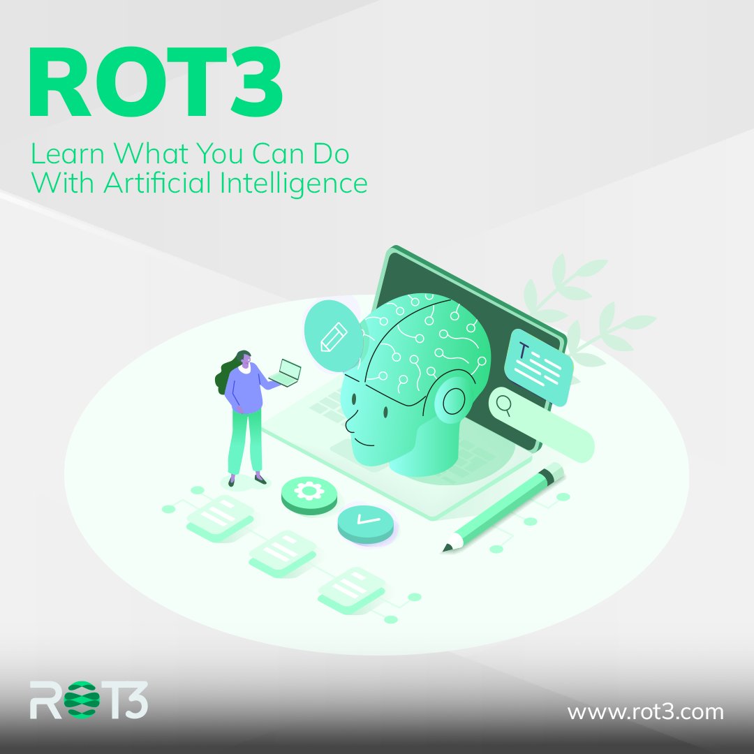 rot3com's tweet photo. Learn What You Can Do With Artificial Intelligence
#ai #crypto #rot3 #learn https://t.co/H1VHgVn5Lt