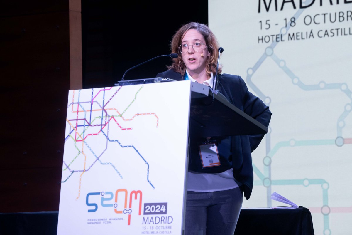 🔴 Plenaria #SEOM24 

Los pacientes con melanoma avanzado con un ctDNA negativo a los 6 o 9 meses después del inicio de tratamiento basado en ANTI-PD-1 presentan un beneficio clínico a largo plazo.

🗣 Dra. Clara Martínez Vila, oncóloga médico de la Fundació Althaia de Manresa y