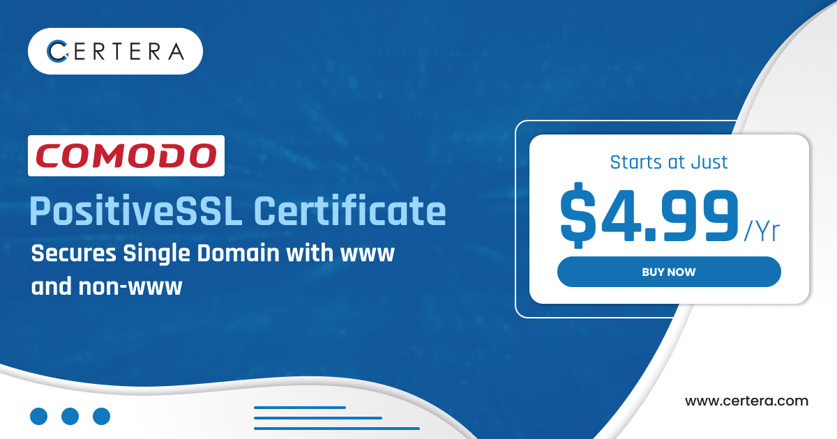 certera_llc's tweet image. Get Comodo PositiveSSL Certificate at Just $4.99 Per year

Secures Single Domain with WWW and Non-WWW

Buy Now: certera.com/ssl/comodo/com…

#Comodo #ComodoPositiveSSL #PositiveSSL
