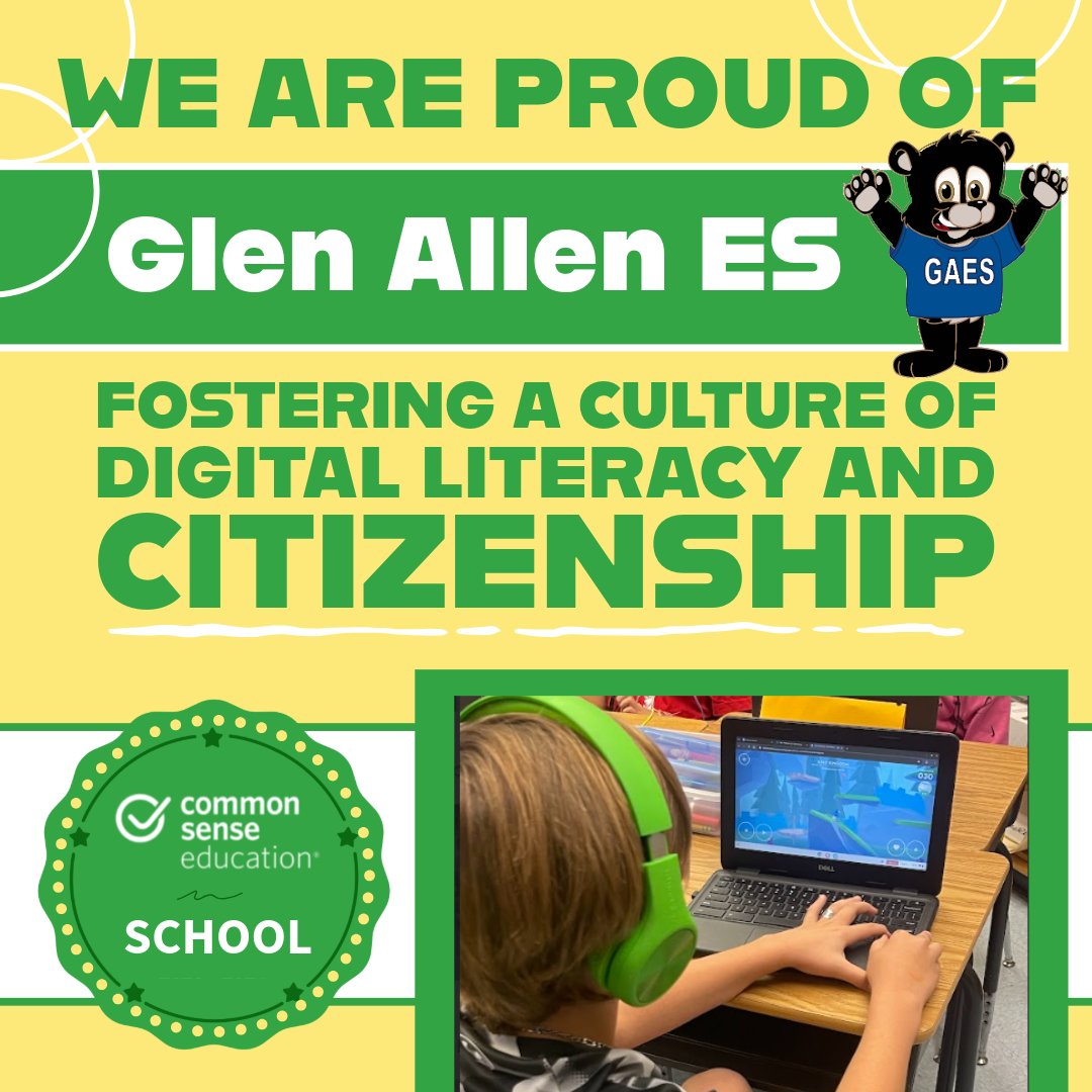 HCPS_Innovates's tweet photo. @HenricoSchools is engaging students in activities on how to protect their personal information and avoid online risks. #DitCitWeek #CyberAwarenessMonth Celebrating all of our schools who were recognized as @CommonSense School https://t.co/MMEo0xVYGz