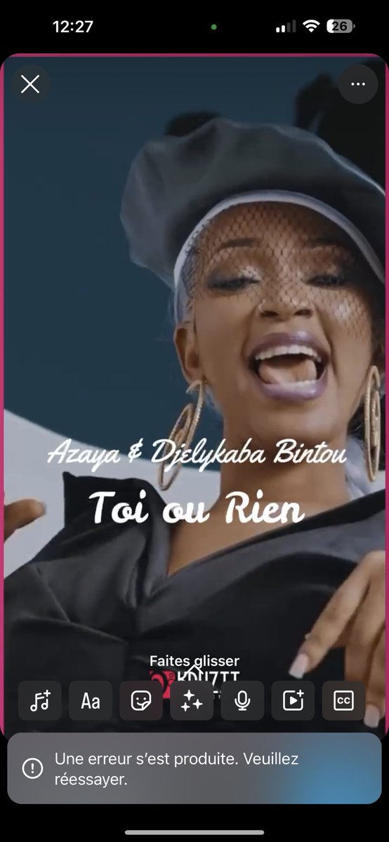 Coucou le Patronat ❤️,
Le titre « Toi ou rien », extrait de l'EP « Que du Love », est toujours disponible sur YouTube ! 🎶🔥

Allez le (re)découvrir et faites grimper les vues👇🏽
📺 : youtube.com/watch?v=GMyyFH…

#DjelyKabaBintou #ToiOuRien #QueDuLove #Keyzit