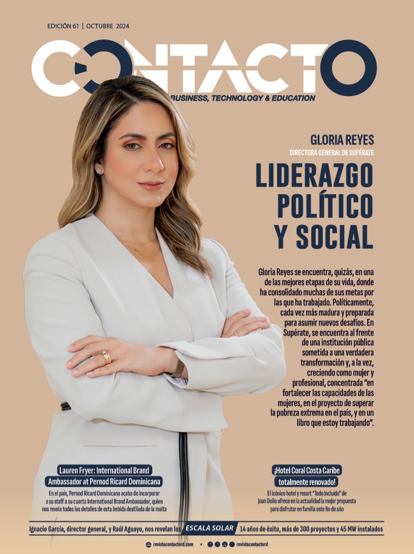 Hoy circula nuestra edición de octubre. En portada <a href="/GloriaReyesG/">Gloria Reyes</a> 

Lee la entrevista completa en revistacontactord.com