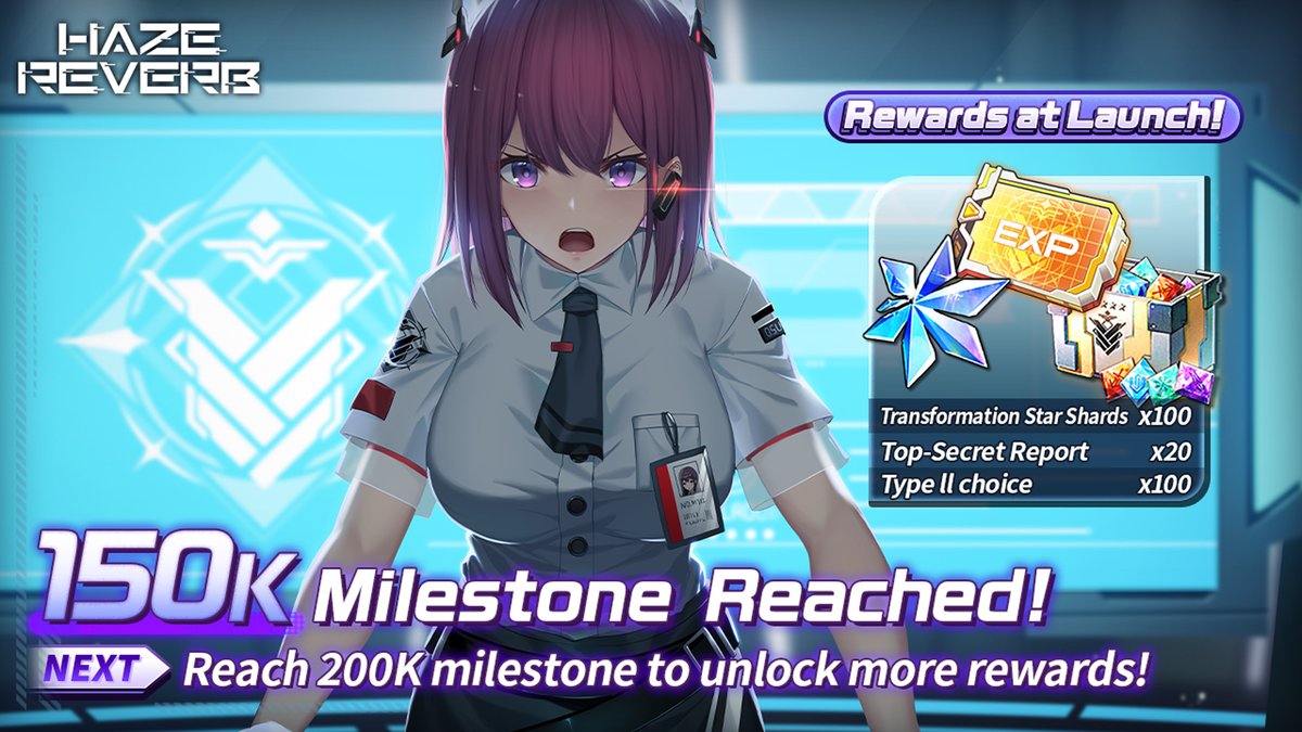 hazereverben's tweet photo. 🚀 150K Milestone Reached! 🚀

150K users have joined the pre-registration! Your support is incredible! 🙏
Stay tuned for more updates as we unlock even more rewards!  

#HazeReverb #Giantess https://t.co/8veASiZlmk