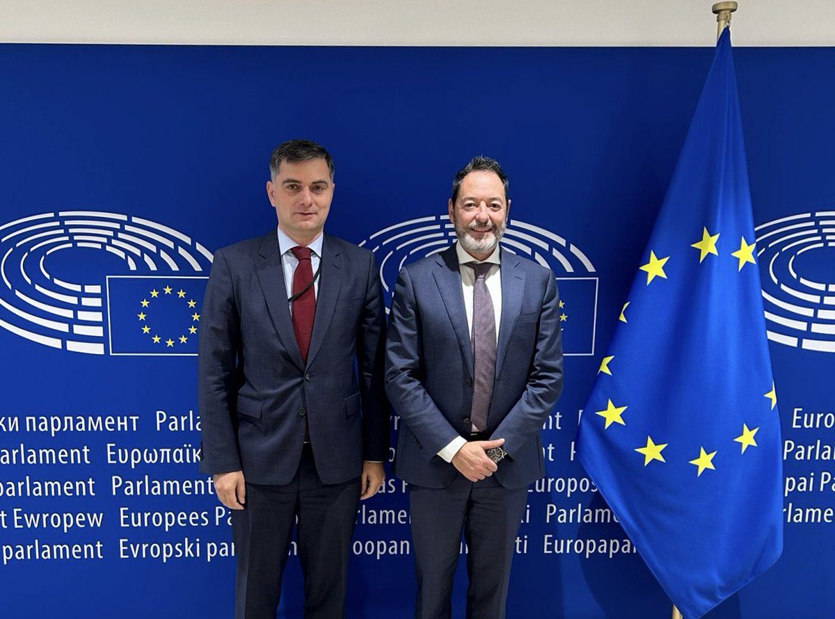 Vato Makharoblishvili (@ambvatom) on Twitter photo Good exchange as always with <a href="/Europarl_EN/">European Parliament</a> SG Mr. Alessandro Chiocchetti today.
Focused on the upcoming Parliamentary elections in #Georgia🇬🇪 as well as the relations between two parliaments.
Thank you dear Secretary-General for the insightful discussion. Good exchange as always with <a href="/Europarl_EN/">European Parliament</a> SG Mr. Alessandro Chiocchetti today.
Focused on the upcoming Parliamentary elections in #Georgia🇬🇪 as well as the relations between two parliaments.
Thank you dear Secretary-General for the insightful discussion.