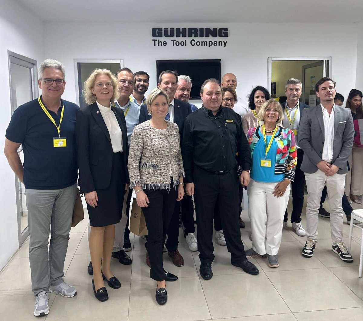 GermanThaiChamb's tweet photo. On their last day in 🇹🇭, the delegation of the trade mission🇩🇪 headed by @WM_BW Dr Hoffmeister-Kraut MdL visited 1) #MercedesBenz Manufacturing to explore the HV-Battery plant & 2) #Guehring for the company's workshop of precision tools #GTCCmembers #PartnerInThailand https://t.co/USBG7qb5BM