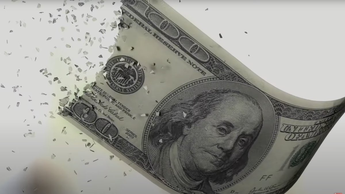 mike_maloney's tweet photo. US Dollar falls to less than 1/2700th oz gold. Used to be 1/20th. https://t.co/3ct97IswPf