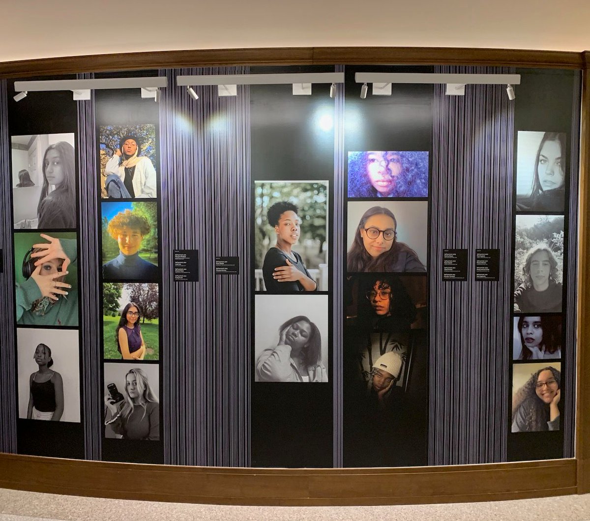 On display in the Schwarzman Center’s Well Gallery: portraits from a Yale program called The View from Here, which teaches photography to local high-school and first-year college students.