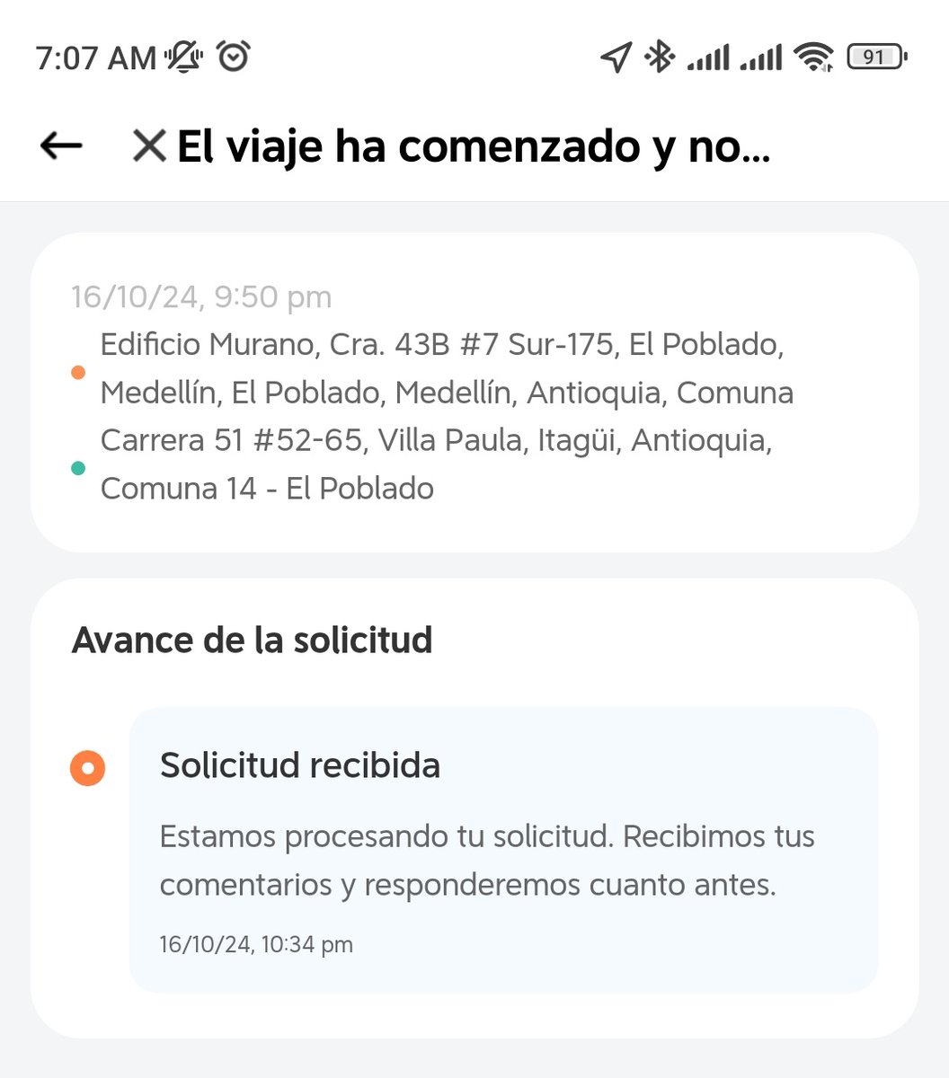 billyjohanvc's tweet photo. @didicolombia El pasado miércoles pedí un servicio a 10 minutos que valía $10.000, el conductor inició el viaje sin mí, y en menos de 5 minutos lo terminó al parecer en el aeropuerto cobrando una tarifa de $40.000 de la tarjeta. En la app llevo esperando respuesta desde ese día. https://t.co/Uh3zcq9D2s