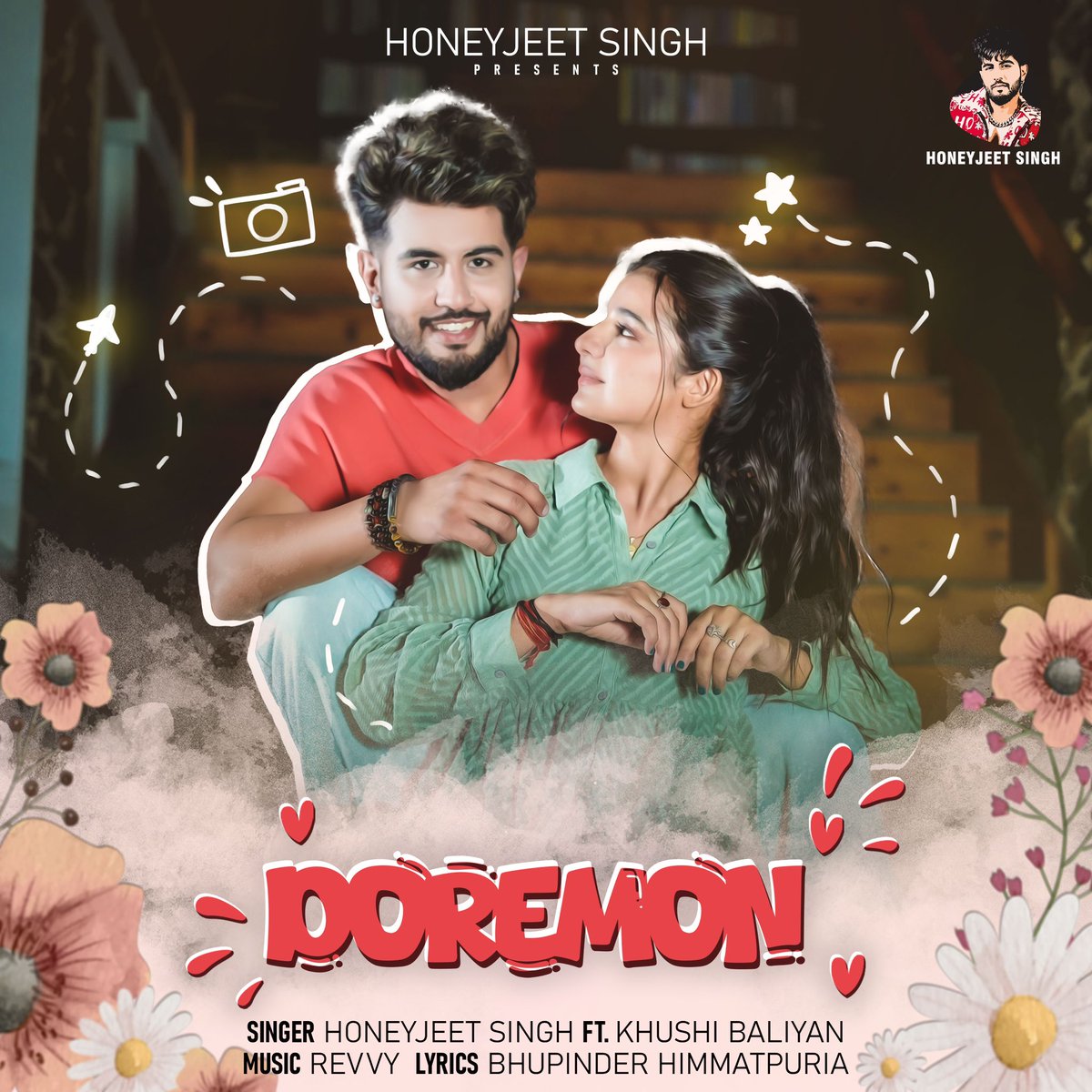honeyjeetsinghh's tweet image. "A love story in a song! 🎶💖 Doremon by Honeyjeet Singh ft. Khushi Baliyan releases on 22nd Oct! Let’s vibe to playful romance! 😍"  @Khushi_Balliyan 

#honeyjeetsingh #khushiballiyan #doremon