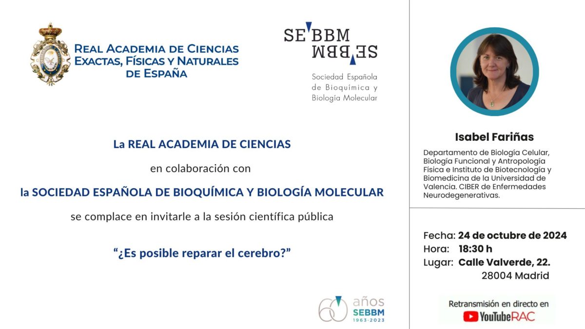 SEBBM (@sebbm_es) on Twitter photo #EventosSEBBM
El jueves 24 durante la Semana de la Ciencia 2024 tendremos a <a href="/FarinasLab/">Fariñas Lab</a> (Premio Nacional de Investigación 2024) con su ponencia '¿Es posible reparar el cerebro?'🧠
Si no puedes asistir puedes verlo en el canal de <a href="/RACiencias/">RACiencias</a>
Más info 👉 i.mtr.cool/kbxnbryzch #EventosSEBBM
El jueves 24 durante la Semana de la Ciencia 2024 tendremos a <a href="/FarinasLab/">Fariñas Lab</a> (Premio Nacional de Investigación 2024) con su ponencia '¿Es posible reparar el cerebro?'🧠
Si no puedes asistir puedes verlo en el canal de <a href="/RACiencias/">RACiencias</a>
Más info 👉 i.mtr.cool/kbxnbryzch