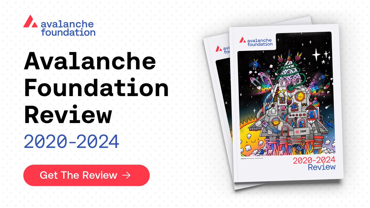 Avalanche Foundation 🔺 (@avalanchefdn) on Twitter photo The Avalanche Foundation’s 2020-2024 Review is here!
Explore the remarkable achievements across the <a href="/avax/">Avalanche🔺</a> ecosystem since our inception.
This is just the beginning. The best is yet to come!
Read the full review ➡️ avax.network/review2024 The Avalanche Foundation’s 2020-2024 Review is here!
Explore the remarkable achievements across the <a href="/avax/">Avalanche🔺</a> ecosystem since our inception.
This is just the beginning. The best is yet to come!
Read the full review ➡️ avax.network/review2024