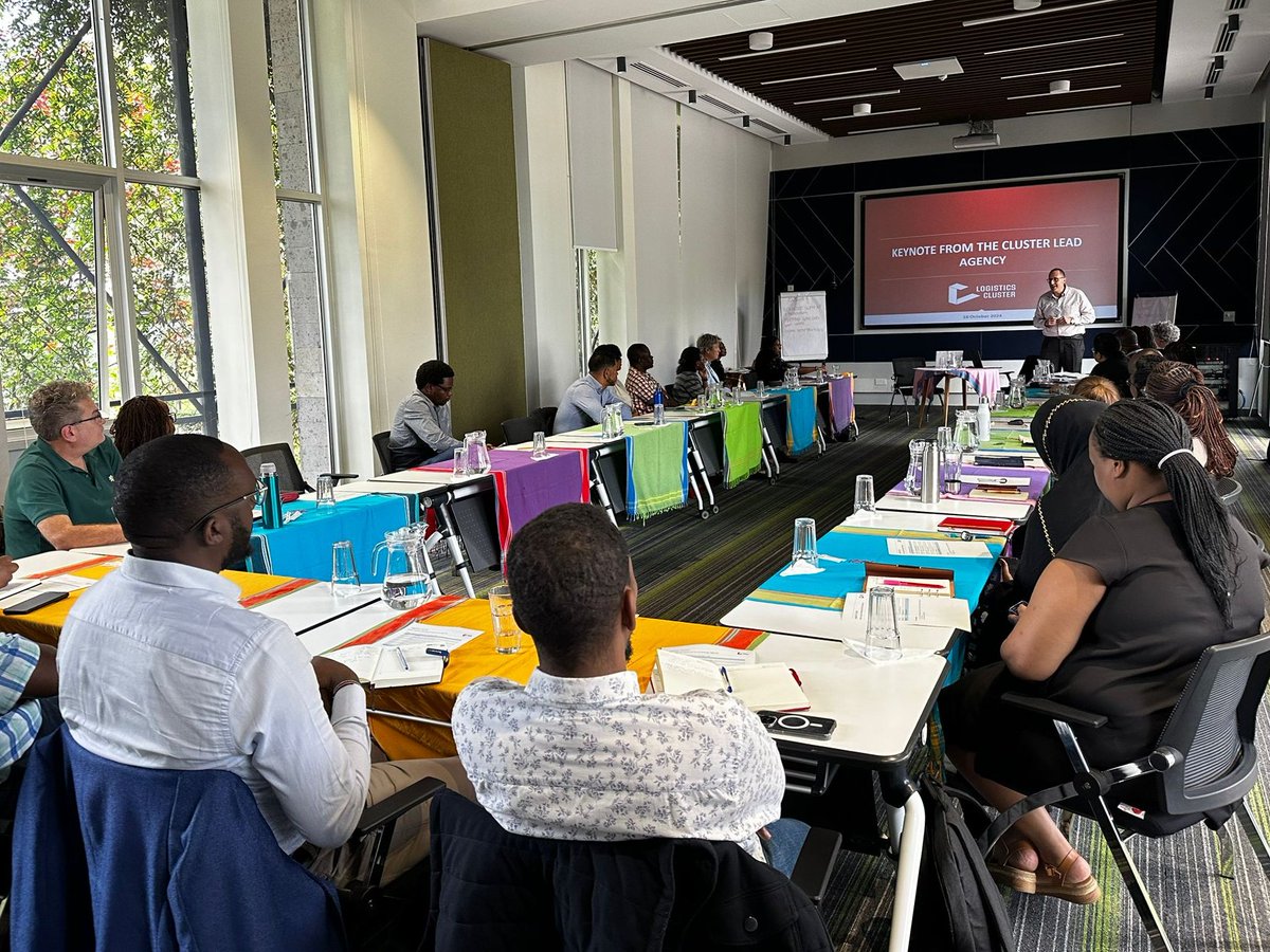 logcluster's tweet photo. This week will close out the in-person Global Logistics Meetings taking place around the world! 🌍
The last three meetings were regional discussions in #Nairobi, #Bangkok, and #Johannesburg addressing key topics such as collective hashtag#advocacy in #humanitarian #logistics and the role of #preparedness.
Visit the webpage to learn more and watch the recording 🎥 of the first session: https://t.co/q5HyuOOViP
#GLM2024
@eu_echo
@DHLGlobal
@ForumCiv
HELP Logistics
@ICRC
@inSupplyHealth
@RESCUEorg
@UNmigration
@JOINbrussels
@UNOCHA
@PlanGlobal
@SavetheChildren
@NRC_Norway
@UNDP
@UNFPA
@Refugees
@UNICEF
@WorldVision
@Welthungerhilfe
@WFPSupplyChain