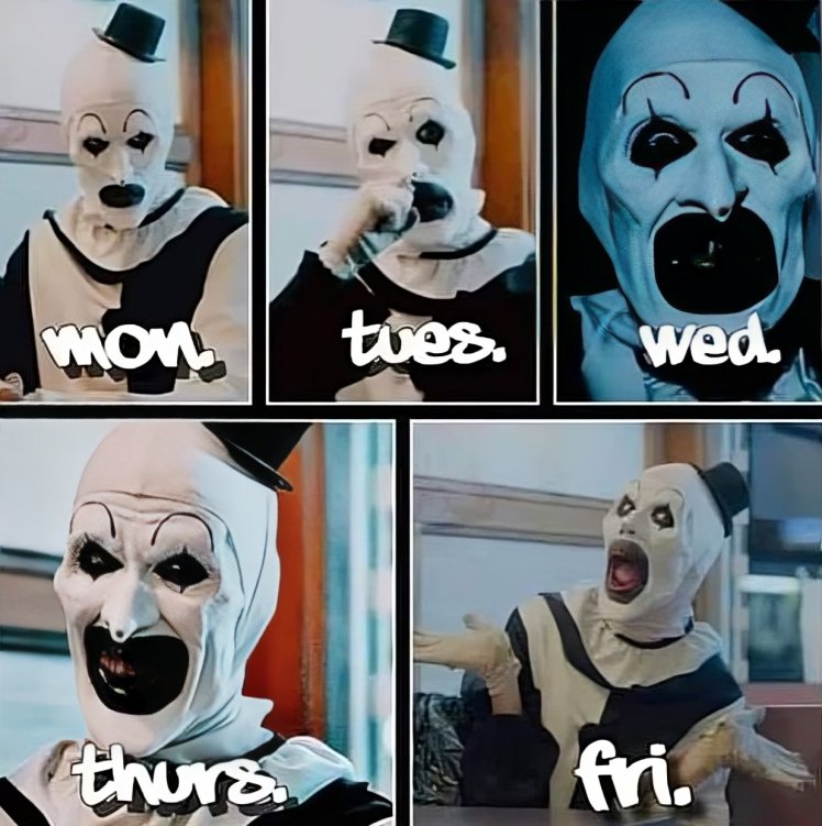 love that friday feeling 🤡