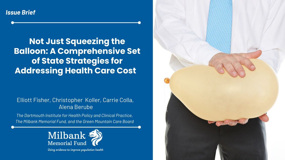Milbank Memorial Fund & The Milbank Quarterly (@milbankfund) on Twitter photo In a new issue brief, <a href="/ElliottFisher4/">Elliott Fisher, MD, MPH</a>, <a href="/CHColla/">Carrie H. Colla</a>, <a href="/CKollerMilbank/">Christopher Koller</a>, and Alena Berube say states are well position to address health care costs by implementing 4 pillars of reforms, including spending growth targets and pricing regulations: buff.ly/4074Hhm <a href="/PetersonCHealth/">Peterson Center on Healthcare</a> In a new issue brief, <a href="/ElliottFisher4/">Elliott Fisher, MD, MPH</a>, <a href="/CHColla/">Carrie H. Colla</a>, <a href="/CKollerMilbank/">Christopher Koller</a>, and Alena Berube say states are well position to address health care costs by implementing 4 pillars of reforms, including spending growth targets and pricing regulations: buff.ly/4074Hhm <a href="/PetersonCHealth/">Peterson Center on Healthcare</a>