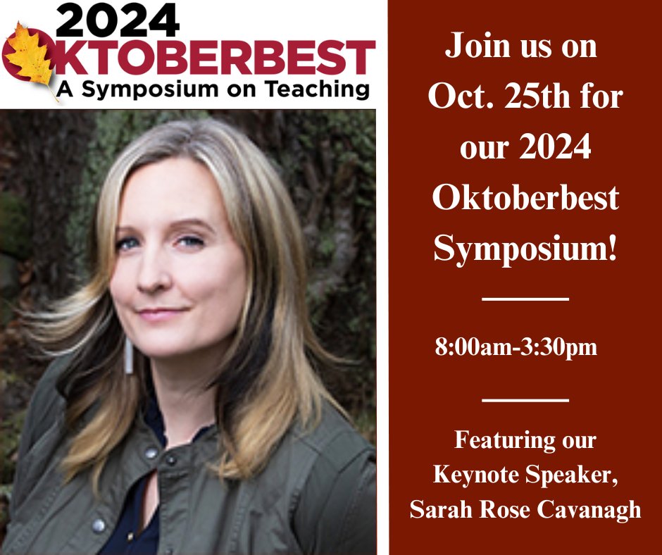 Join us, next Friday the 25th, for our 15th annual Octoberbest Symposium! Our symposium celebrates teaching success at USC, actively engages attendees in professional development sessions, and establishes/fosters meaningful connections! #USCOctoberbest

ow.ly/v22P50TIfFI
