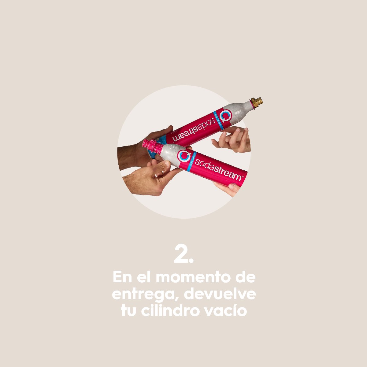 SodaStream_es_'s tweet photo. Quizá eres nuevo por aquí y aún no sabes que nuestros cilindros también se recargan. 🫶​ ¿Tienes alguna duda? ¡Déjanoslo en comentarios! #SodaStream #AguaConGas #Pepsi #7UP #Mirinda https://t.co/nHi29xVOWt