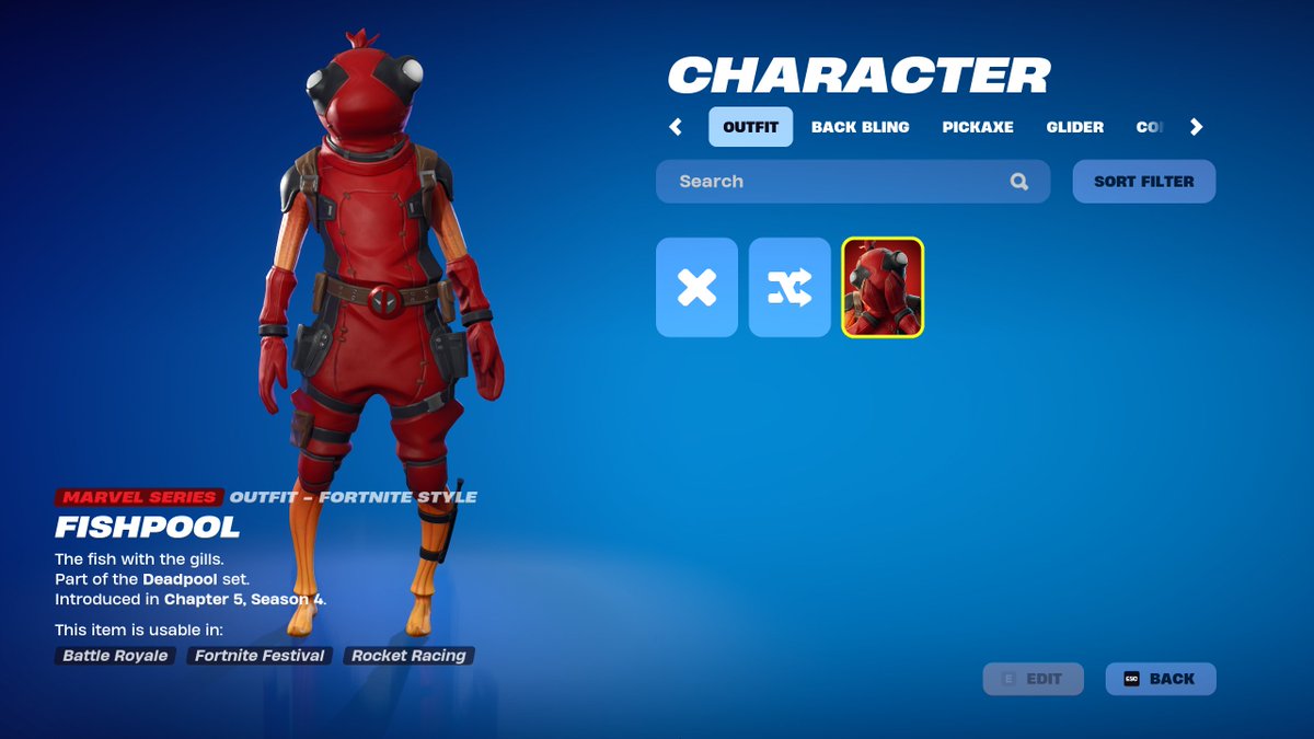 ShiinaBR's tweet photo. NEW FISHPOOL SKIN IN-GAME LOOK 🔥

Unless v31.41 includes any surprise collaborations, this should be the second-last Marvel collaboration of the season 👀 https://t.co/WtRxSGgQvY