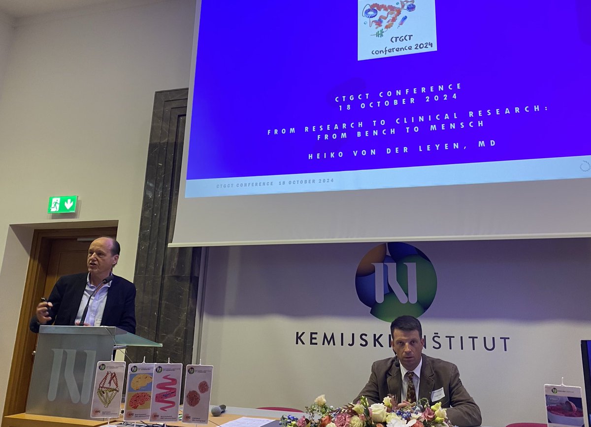 JKuball's tweet image. Amazing session at ⁦@_CTGCT_⁩  with ⁦Jane Kinghorn UCL and Heiko van der Leyen in Ljubljana  on how to make translational medicine in ATMP development more efficient and attractive to a next generation of researchers, regulators  and investors.