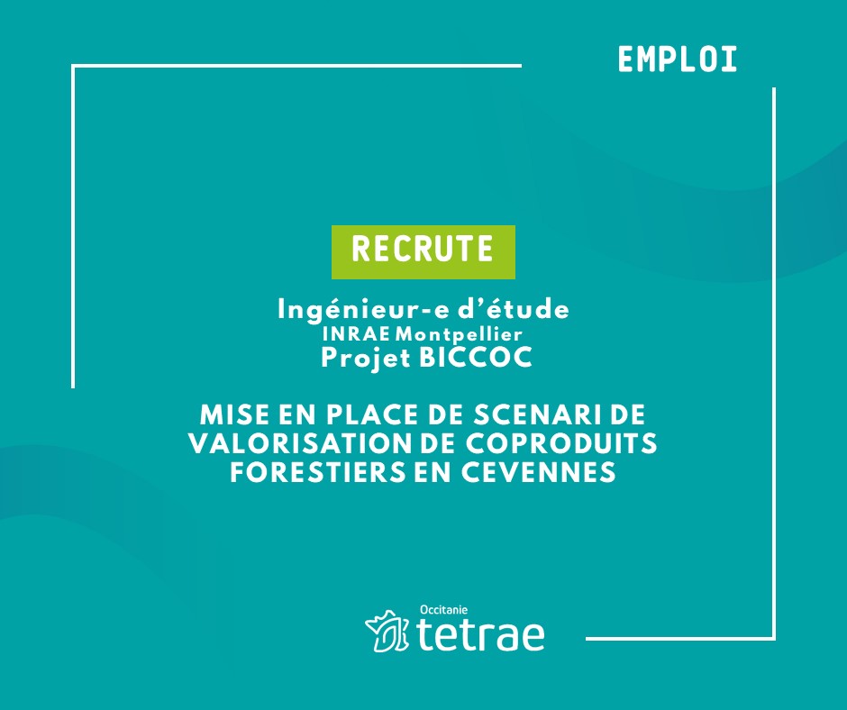 TETRAE (@programmetetrae) on Twitter photo 🚀Rejoignez le projet BICCOC en tant qu'ingénieur ! 🔍Elaboration de scénarii de création de clusters biosourcés et l’analyse multicritère de leur viabilité
🎓Master bois, Sc de l’écologie ou Ingé agronome forestier
📍UMR IATE P Chalier <a href="/umontpellier/">Université de Montpellier</a>.fr et H Fulcrand @inrae.fr 🚀Rejoignez le projet BICCOC en tant qu'ingénieur ! 🔍Elaboration de scénarii de création de clusters biosourcés et l’analyse multicritère de leur viabilité
🎓Master bois, Sc de l’écologie ou Ingé agronome forestier
📍UMR IATE P Chalier <a href="/umontpellier/">Université de Montpellier</a>.fr et H Fulcrand @inrae.fr