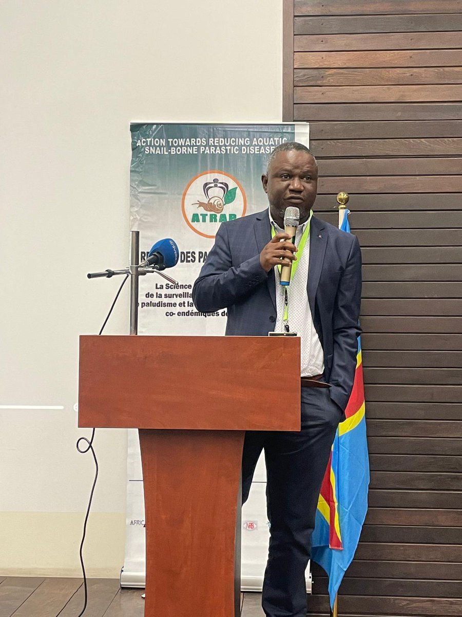 Département de Médecine Tropicale/UNIKIN/RDC (@tropmedunikin) on Twitter photo Le 4 oct. 24, Pr <a href="/PMitashi/">patrick mitashi</a> a assisté à la clôture d’ATRAP1 à l’INRB, dédié à la lutte contre les maladies transmises par les vecteurs aquatiques (mollusques). Le lancement d’ATRAP2, avec un volet de recherche sur l’eDNA pour identifier les vecteurs du paludisme, a aussi eu lieu. Le 4 oct. 24, Pr <a href="/PMitashi/">patrick mitashi</a> a assisté à la clôture d’ATRAP1 à l’INRB, dédié à la lutte contre les maladies transmises par les vecteurs aquatiques (mollusques). Le lancement d’ATRAP2, avec un volet de recherche sur l’eDNA pour identifier les vecteurs du paludisme, a aussi eu lieu.