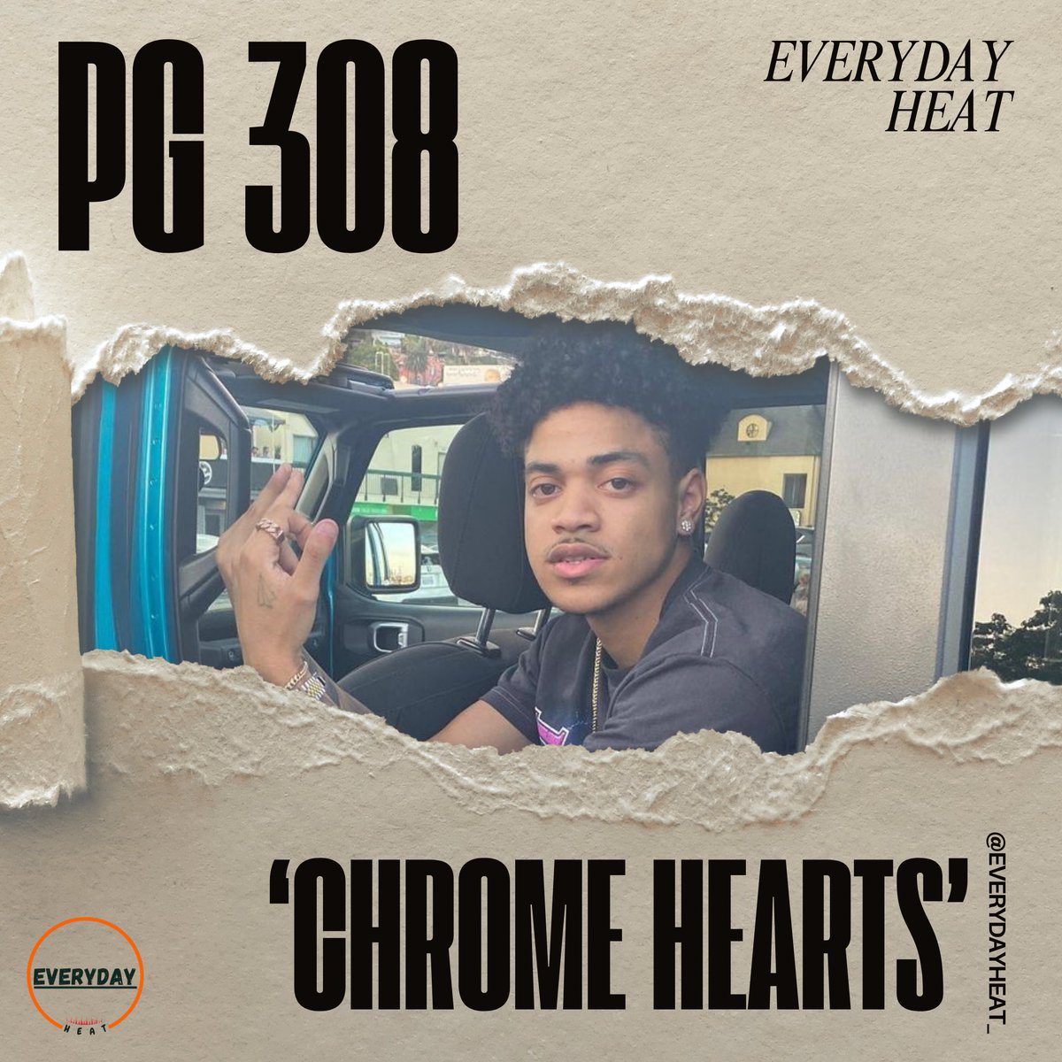 everydayheat_'s tweet photo. PG 308 - ‘Chrome Hearts’ 🔥

#newmusic #rapartist #rapper #undergroundrap #hiphop #rapmusic #trap #rap #artistdiscovery #music #ukrap #pg308 https://t.co/hlLw0MhNgg