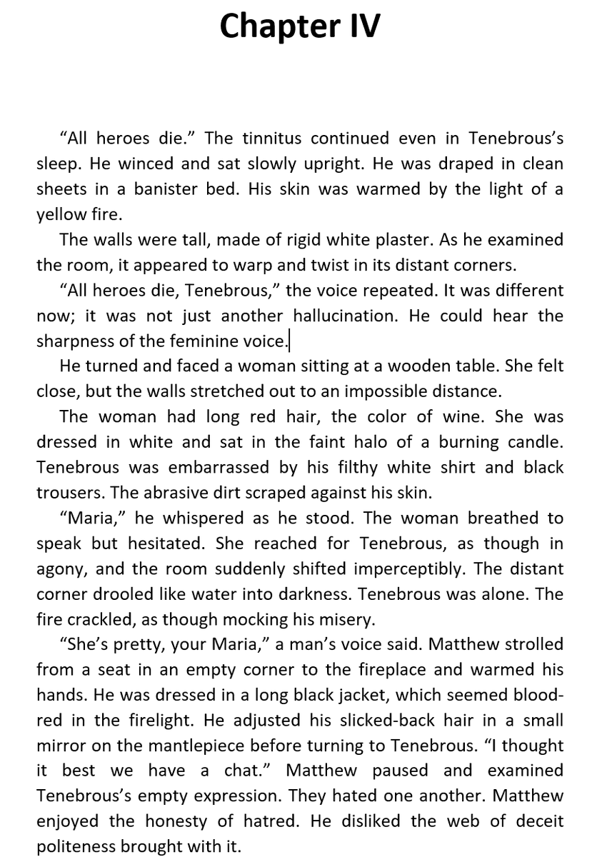 Chapter IV of the #Tenebrous saga