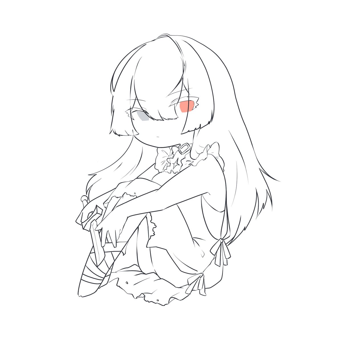 P___ski's tweet photo. 幽霊船戦のせんちょー(白)(描きかけ) https://t.co/7TJjmmutUU