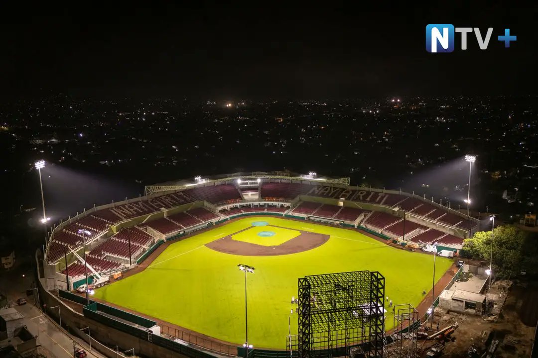 Rev_Strikeout's tweet photo. #WSBC | Prácticamente listo el estadio de TEPIC, para estrenarse con el PREMIER 12 de la @WBSC desde el 6 de noviembre..

📸 Christian Ruano /Nayar Foto - NTV+ @fotochrispis https://t.co/vlq6TK7Xgb