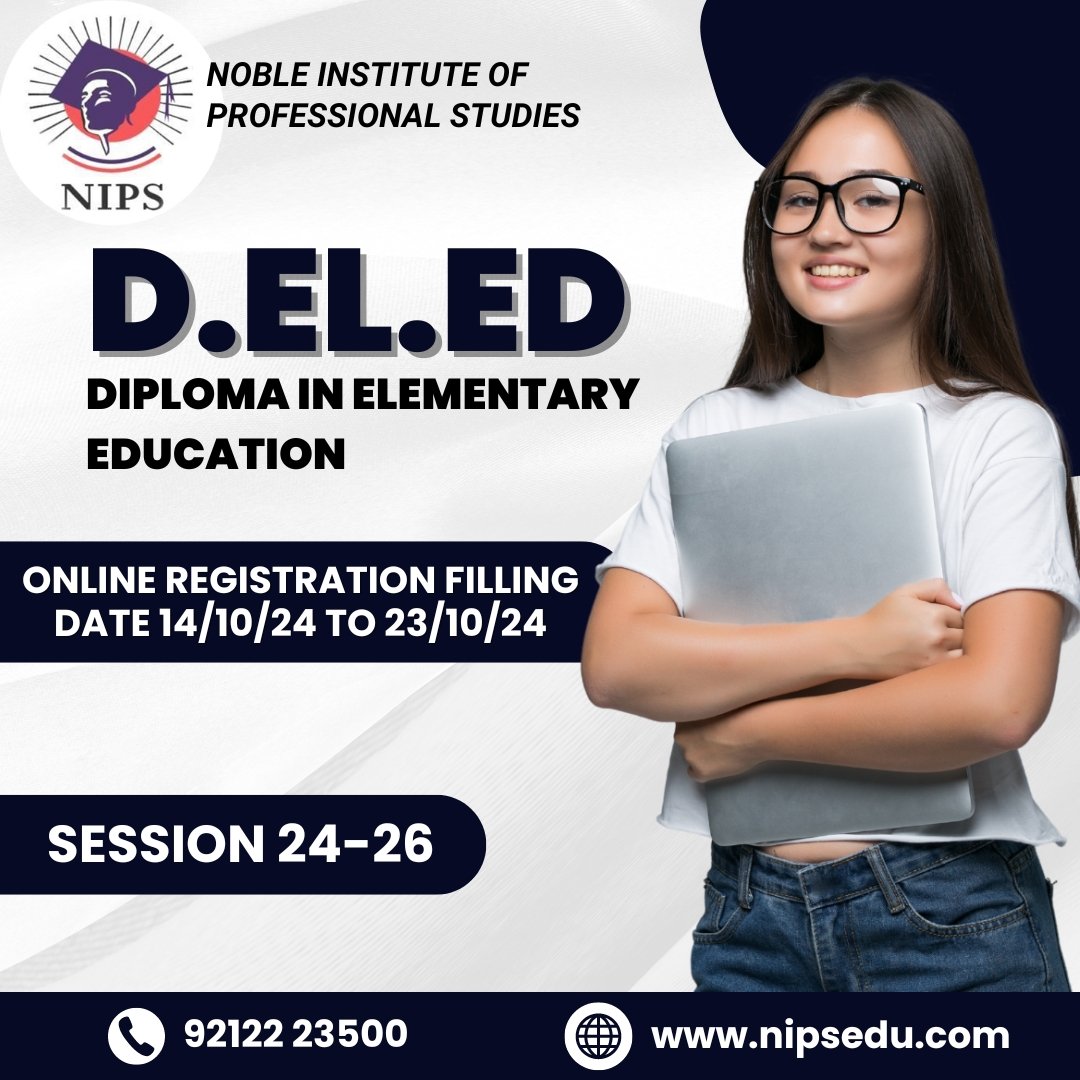 nips_edu's tweet photo. 👉 Complete D.El.Ed From #Govt Approved College

👉 Hurry up apply before last date 

👉CONFIRM your seat +91 9212223500 | 9212223900

👉For More info:- https://t.co/WWMAWzGTWP
.
.
#Admissionsopen2024 #AdmissionsOpen #JBT #courses #RegisterNow #RegistrationOpen #registration2024 https://t.co/uyr1EIPq8H