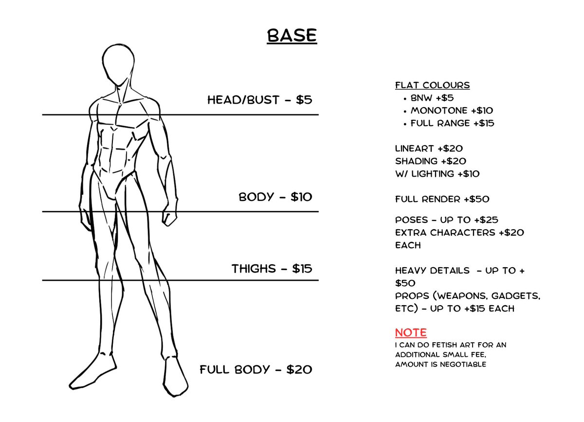 AdrickArts's tweet photo. Long due price update. My prices are now more accessible for quick gigs while still demanding more for higher effort ones.

#ArtistOnTwitter #originalcharacter #twitterartistsunite #arttwt #drawing #digitaldrawing #art #digitalart #illustration #commissionsopen https://t.co/NbYuiAF1Zg