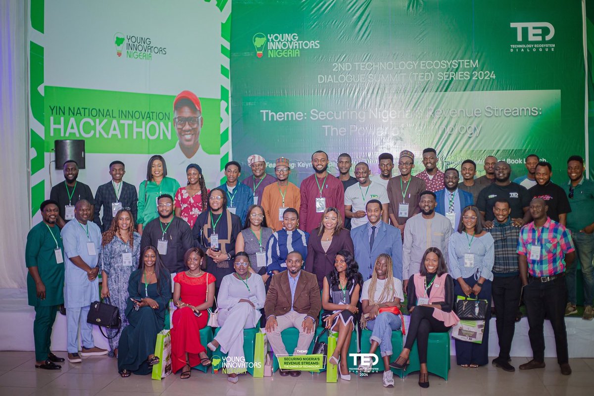 yinigeria's tweet photo. "Grateful for an incredible journey and a successful celebration! A heartfelt thank you to everyone who made YIN's 10-year anniversary and TEDS Summit 2024 a resounding success. Here's to the next decade of innovation and impact! 🙏 progress!"

#TEDS2024 #YINat10 #InnovationInNigeria #TechRepublic

 @KSHalilu   @UwaSuleiman @ibromomo @BTOofficial @bosuntijani   @isnhubs @NITDANigeria  @Dr_AminuMaida @NgComCommission @KashifuInuwa @NITDANigeria  @ndpcngr @PoliceNG @oluwadaser @shollsman @kola_aina @Tunde_OD  @BankoleToba @ibromomo @SimFubaraKSC  @OtunbaSho @investbamboo @pigyvest  @nextdeegit @ITEdgeNewsNG @TechCabal @TechpointAfrica @techbuildafrica  @folasanwo @maryam_gajere  @HamzyCODE @agabigarba @NaijaFlyingDr  @OlotuSquare @ahmedidris2023 @masterandrano @niraworks @ChidEngr @Sub_Saharan_Man @AdekwuGodwin @mayowa_ajiboye @GodwinObaje @I_Am_marwa @isnhubs @AfriLabs