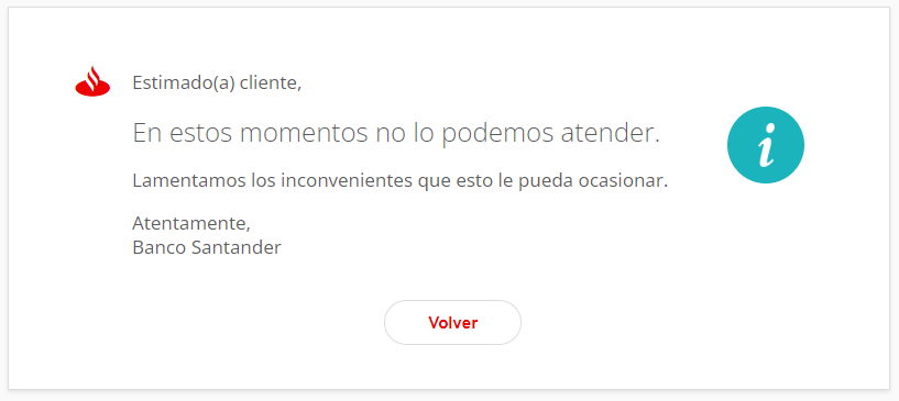 pierocr's tweet photo. Se murio la pagina del @santanderchile https://t.co/5X96GQuyC1