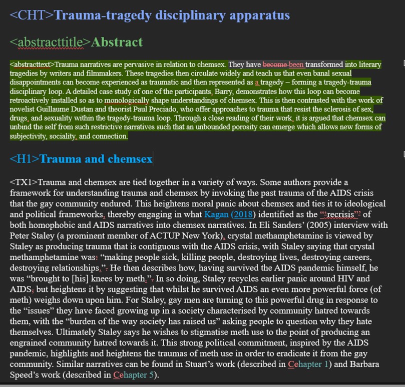 NagingtonUoM's tweet image. Onto Chapter 3 - &quot;Trauma-Tragedy disciplinary apparatus&quot;. This was undoubtedly the hardest chapter to write, it was the first I started on and the last I finished. Again, little sneek peek below. DM me if you want the open access link, or order via here: routledge.com/The-Moral-Less…