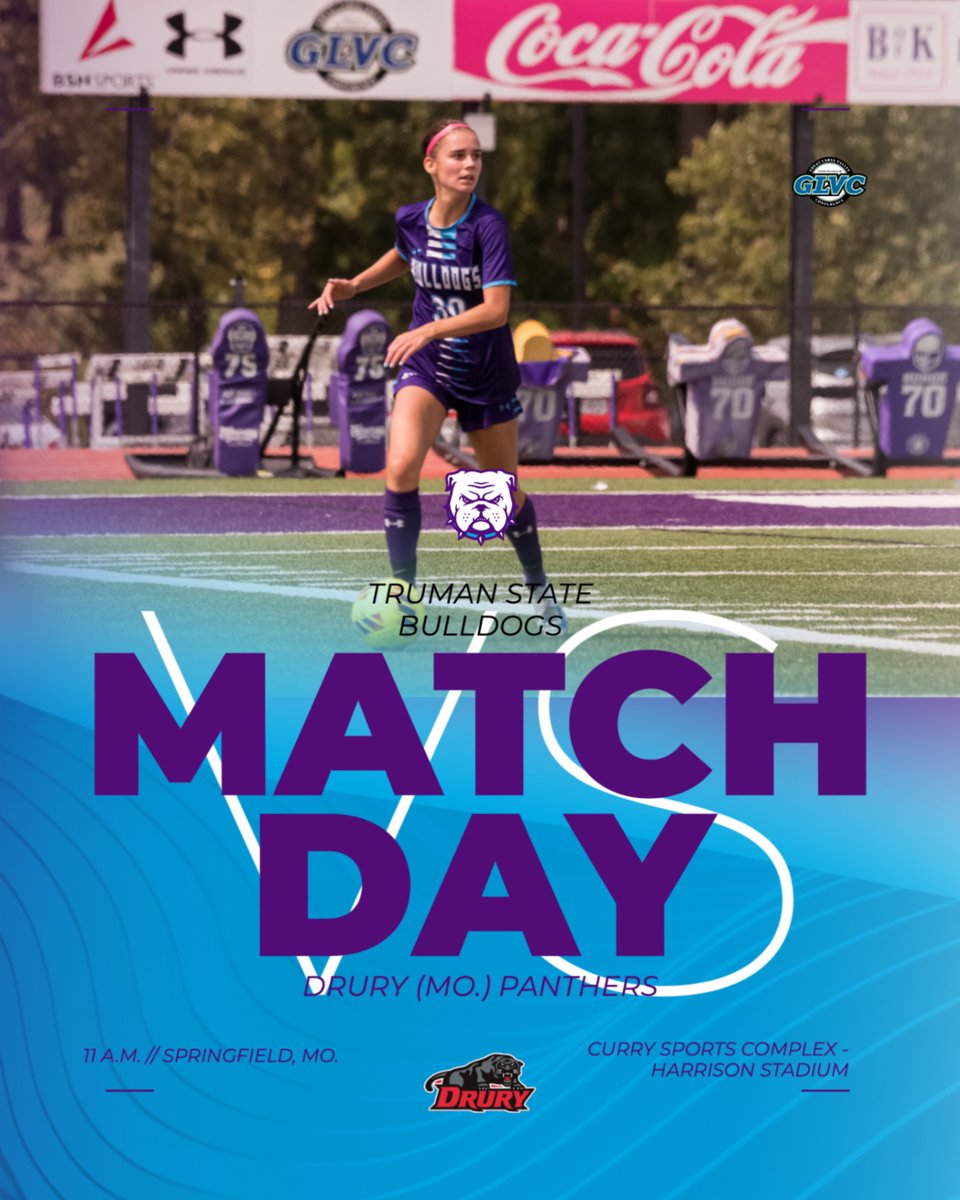 Truman State Women's Soccer takes on Drury (Mo.) University today at 11 a.m.

All the match details and how to watch may be found here: shorturl.at/O9YPn