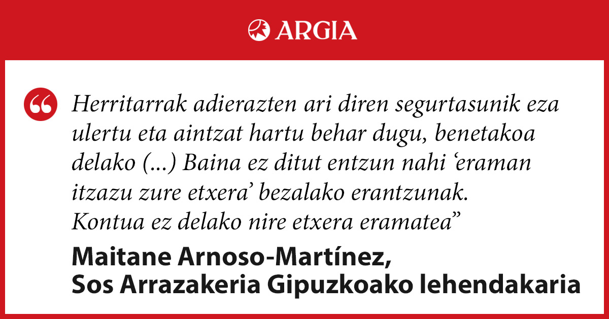 argia's tweet image. IRAKURLEEN GUTUNA | Beldurra espazio komun gisa

– @Sos_Arrazakeria Gipuzkoako lehendakari Maitane Arnoso-Martínezen iritzi-artikulua ⤵️
argia.eus/albistea/beldu…