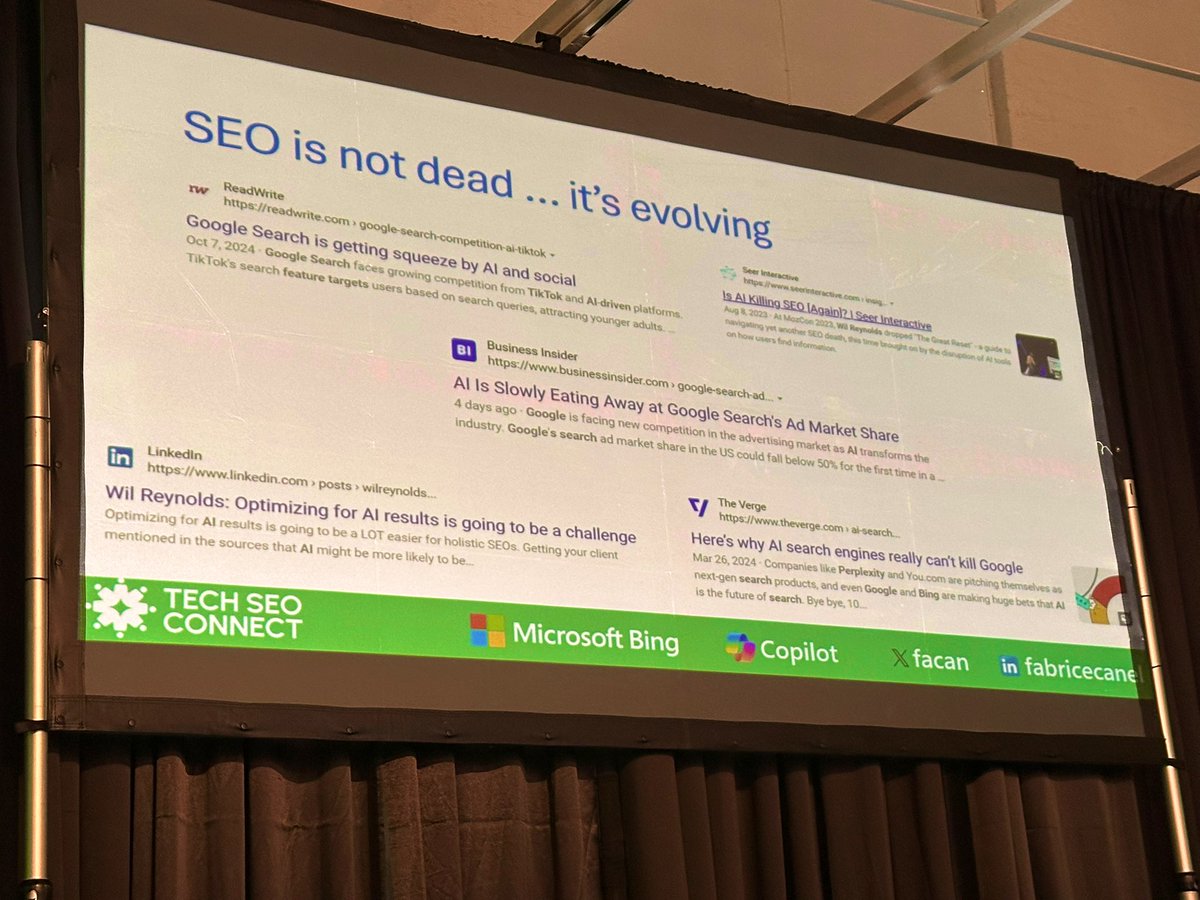 krinal's tweet image. You heard that straight from MS Bing #techseoconnect #Copilot cc @wilreynolds