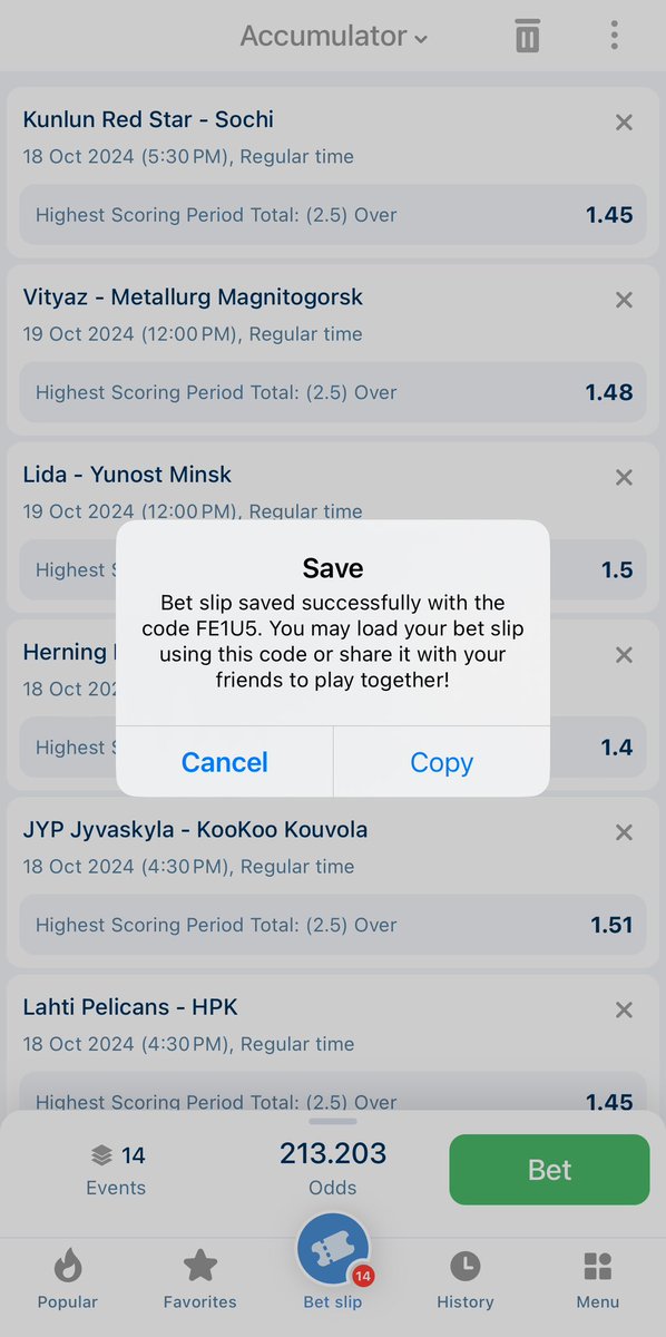 HolaSteve4's tweet photo. #1xbet 18th - 20th🏒
1k to win #113M
HZR75 🫴113,089 odds
🫴15,830 odds
🫴1,858 odds
🫴213 odds
#Highest scoring period total Ov2.5
#NB: 1 game & 3 edit ✍️
https://t.co/zRCpDbHRuv
@wfokey @slay_jimmy @SakasticBET @woozzaabets @TheFtXMaestro @ImoPunter @Davidbanksz @Ressy_an https://t.co/VwZGmkLw4x