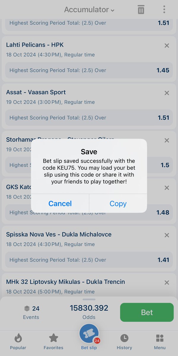 HolaSteve4's tweet photo. #1xbet 18th - 20th🏒
1k to win #113M
HZR75 🫴113,089 odds
🫴15,830 odds
🫴1,858 odds
🫴213 odds
#Highest scoring period total Ov2.5
#NB: 1 game & 3 edit ✍️
https://t.co/zRCpDbHRuv
@wfokey @slay_jimmy @SakasticBET @woozzaabets @TheFtXMaestro @ImoPunter @Davidbanksz @Ressy_an https://t.co/VwZGmkLw4x
