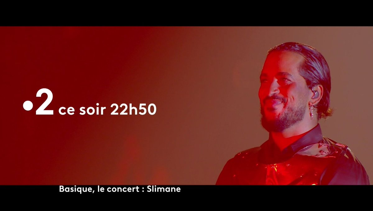 Ce soir à 22h50 sur #France2, inédit, #BasiqueLeConcert : <a href="/Slimaneoff/">Slimane</a> avec la participation de <a href="/VITAA/">V I T A A</a>.
