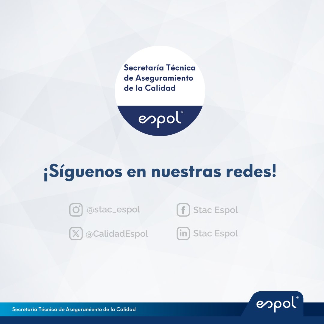La Acreditación Nacional CACES es un sello de calidad en la educación superior en Ecuador. 🏅 Las carreras acreditadas certifican el cumplimiento de los criterios y estándares de calidad acorde a la normativa vigente! 📚🎓

#CACES #Acreditación  #MejoraContinua #PlanesdeMejora