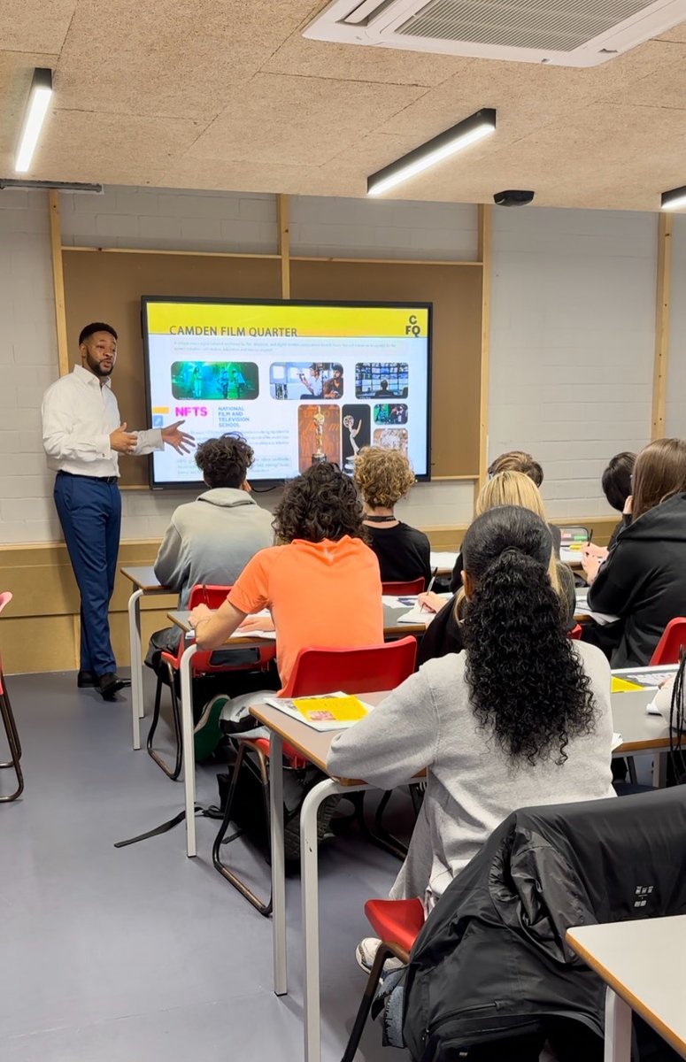 🎬 We had an amazing time at Acland Burghley School sharing our masterplan vision with future filmmakers! 🎥 

Their brilliant questions and creative input were inspiring as they co-produced content with the CFQ team. Huge thanks for the engaging session! 🙌