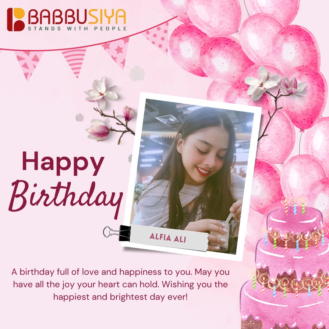 babusiyaa's tweet photo. 🥳 𝗛𝗮𝗽𝗽𝘆 𝗕𝗶𝗿𝘁𝗵𝗱𝗮𝘆, 𝗔𝗹𝗳𝗶𝗮 𝗔𝗹𝗶 🥳

Today, we celebrate you and the positivity you bring to our team. Your support, dedication, and energy make a difference every day, and we’re grateful to have you as part of our work family. https://t.co/N4u6Delwtj