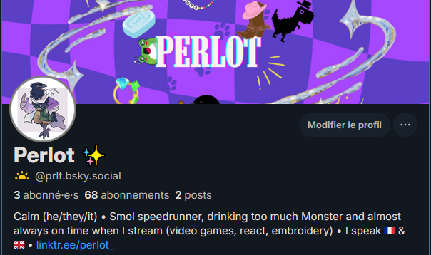 Et bah... bah voilà
Je serai toujours ici, je retweet/post quand j'y pense et tout
Mais y a aussi moult réseaux où me retrouver ! linktr.ee/perlot_