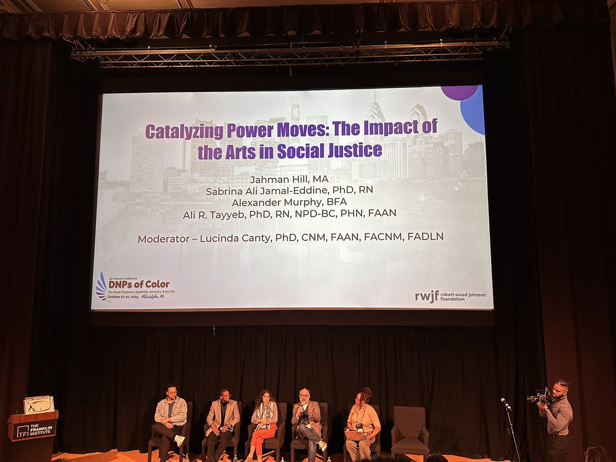 Great opening panel at #DOCSphilly2024 key messages “You are enough” “Be a bad b!tch” “Use art as a communication piece” “challenge the status quo” “the right to life is politicized” “push through the resistance” “being neutral is not an option” #nurses #dnpsofcolor