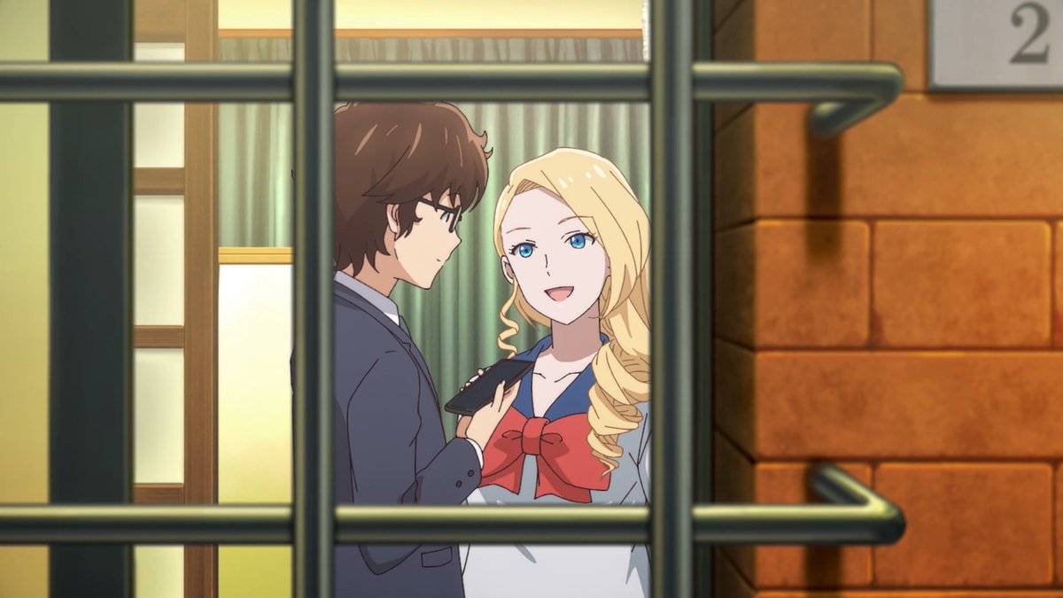 X0_BR's tweet photo. left‥ #結婚ですか E03
right…  #アニメ16bitAL E04

若木民喜先生(@angelfrench)作品のこの、アパート(��ンション)玄関前、窓の面格子越しの距離感､いいよね… #kekkon_anime  #16bitセンセーション #16bitAL https://t.co/JpR0MFaqOa