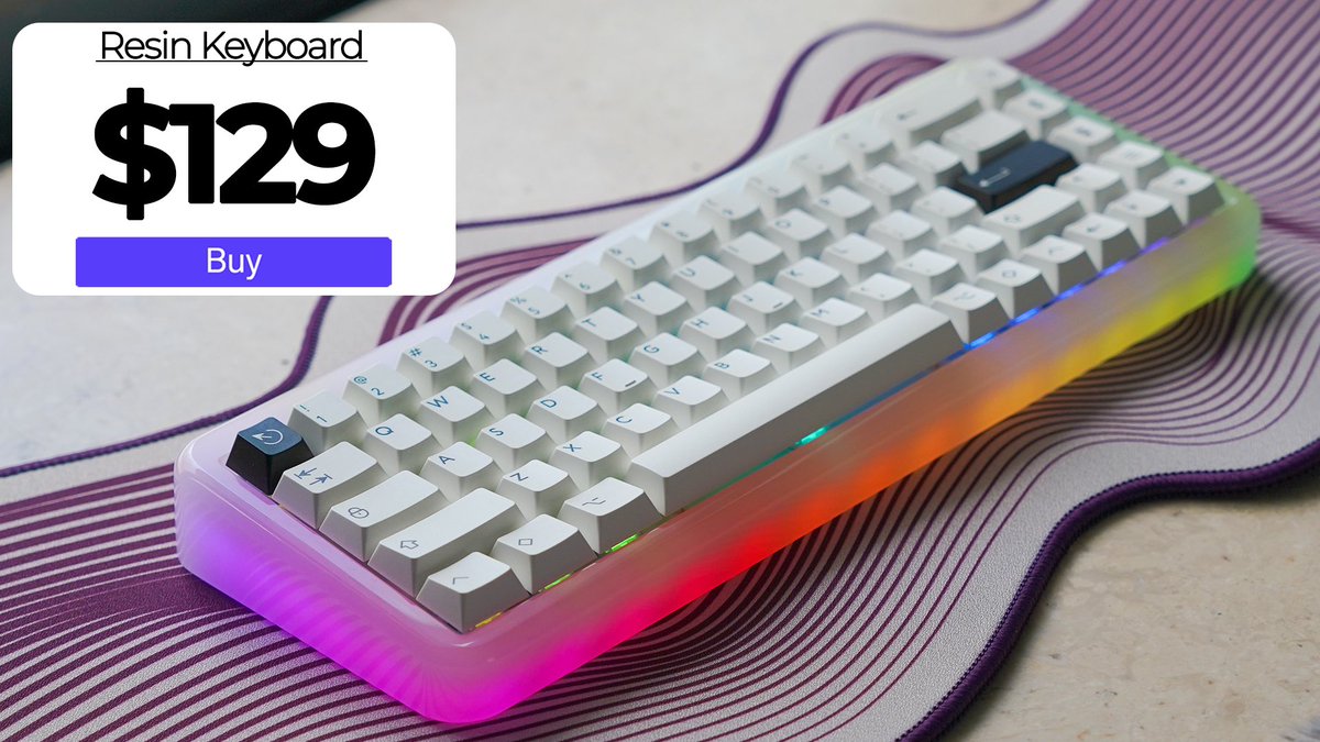 oklewser's tweet photo. Akko YU01: RESIN KEYBOARDS ARE BACK https://t.co/XJCW92EMRr https://t.co/Y7mBE4S1gh
